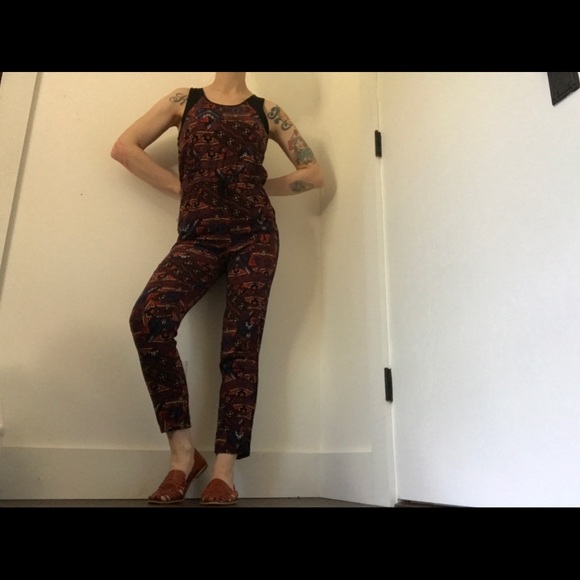 Forever 21 Art-deco Print Jumpsuit - Picture 4 of 12